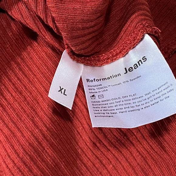 Reformation Rust Mini Dress - Picture 7 of 9